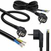 Qoltec Kabel zasilający | wtyczka kątowa SCHUKO CEE 7/7 (E/F) | miedź Cu odizolowany lutowany | 3x1.5mm2 | 5m